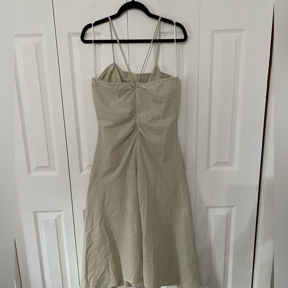 PROENZA SCHOULER White Label Green Gingham Checkered Dress 12 - Picture 6 of 13